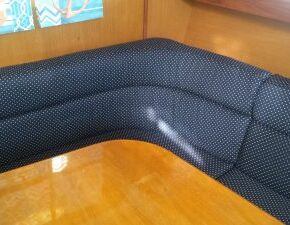 20180119_155322 Sailboat Hunter New Cushions Sunbrella